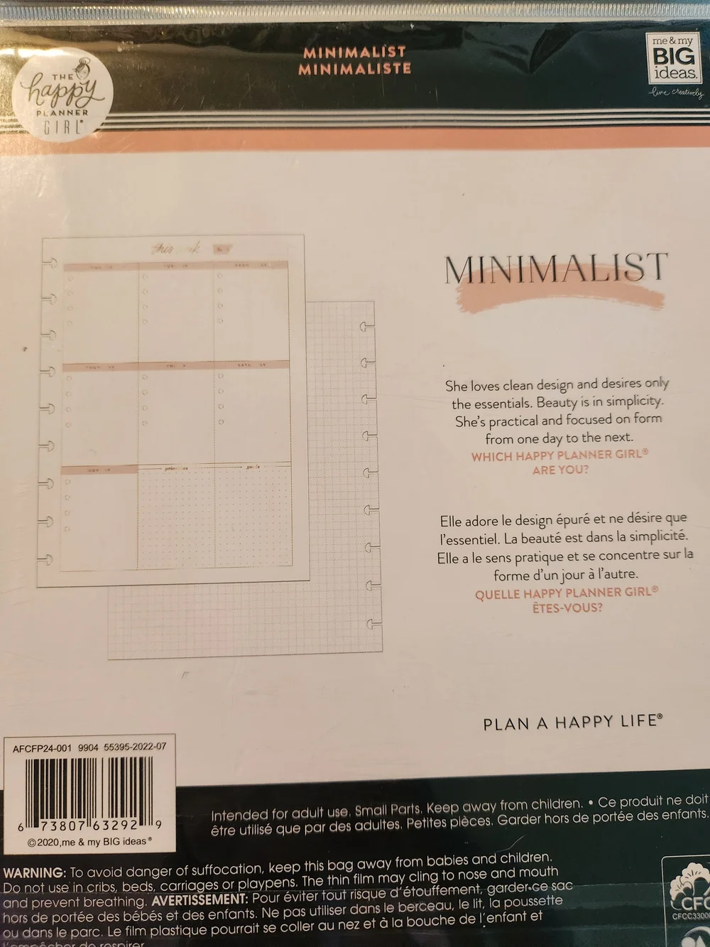 Happy Planner Classic Fill Paper Pads - Black & White